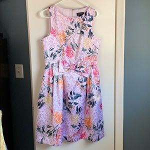 Floral fit and flare dress